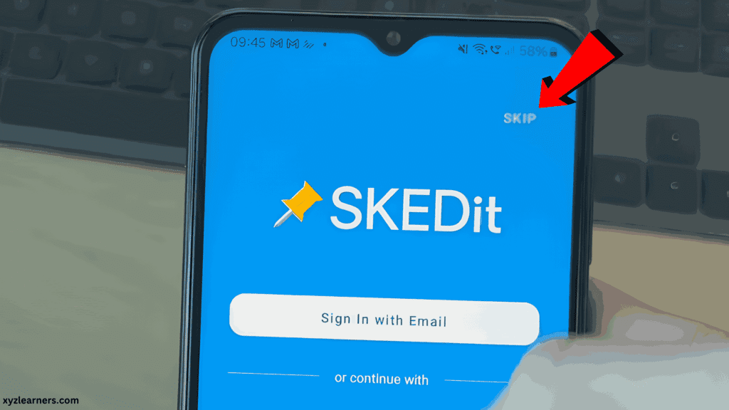 SKEDit Sign in