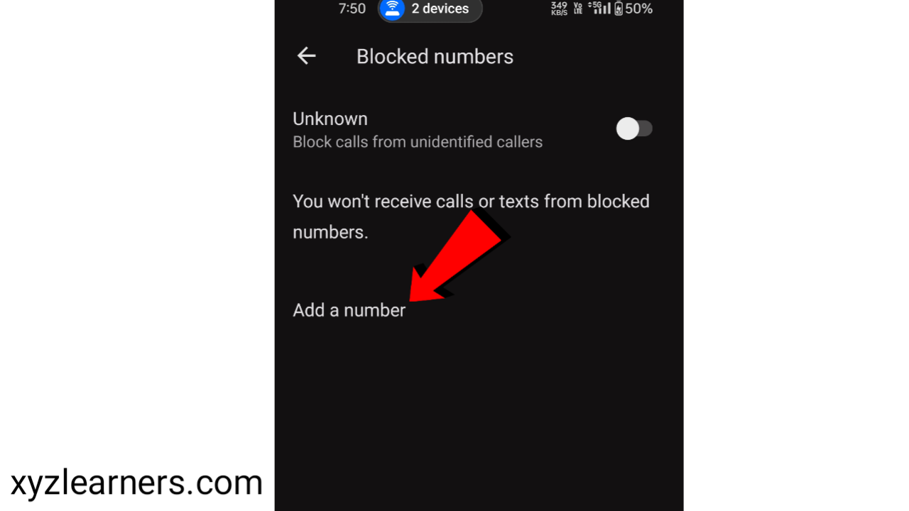 The best way to block a number on android