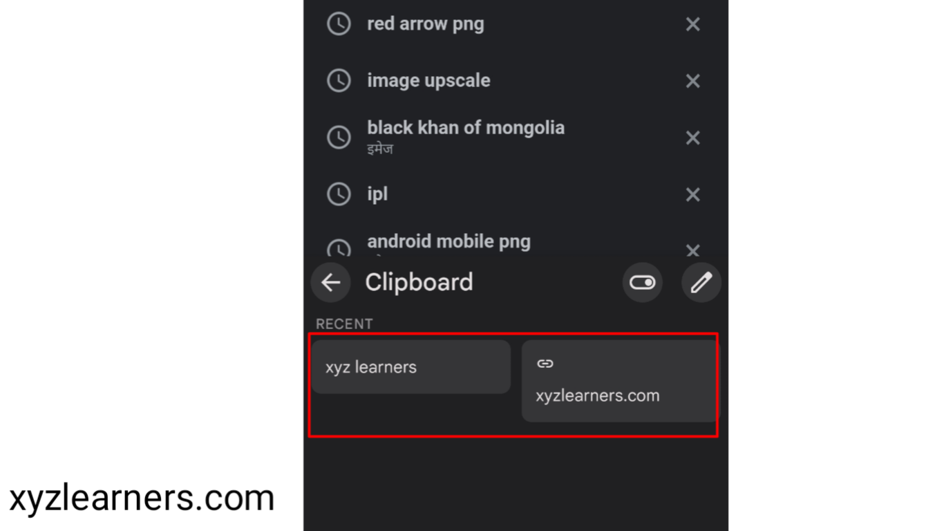 How to access clipboard on android keyboard