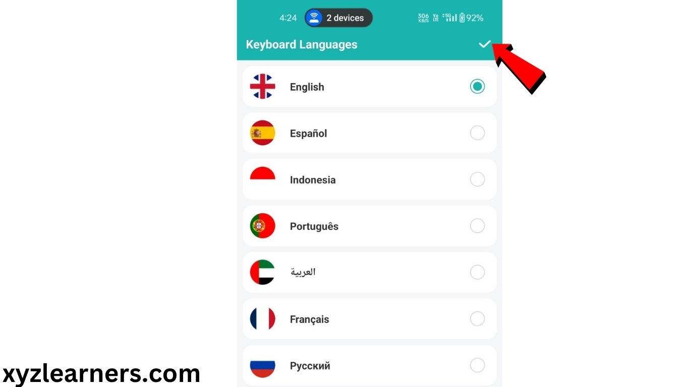 How to change a keyboard on android