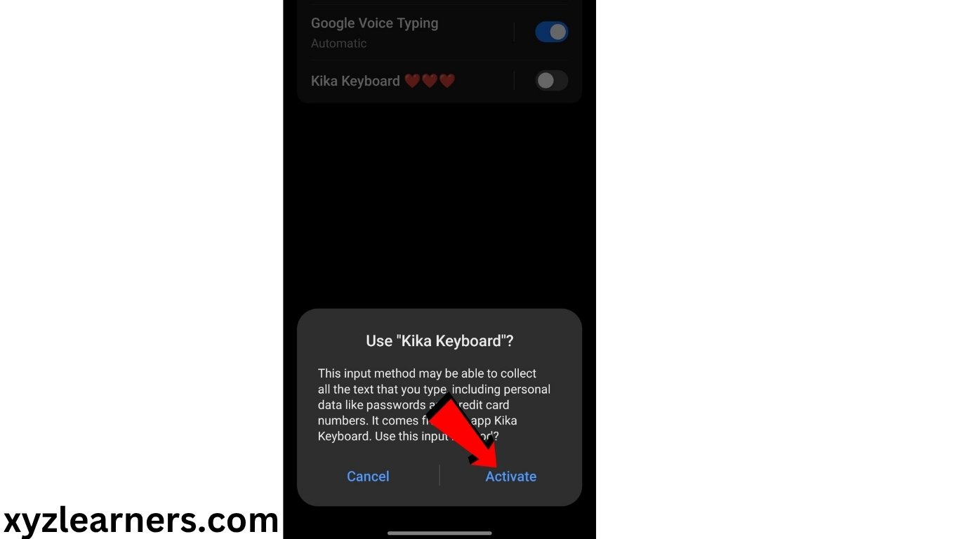 Activating keyboard on android