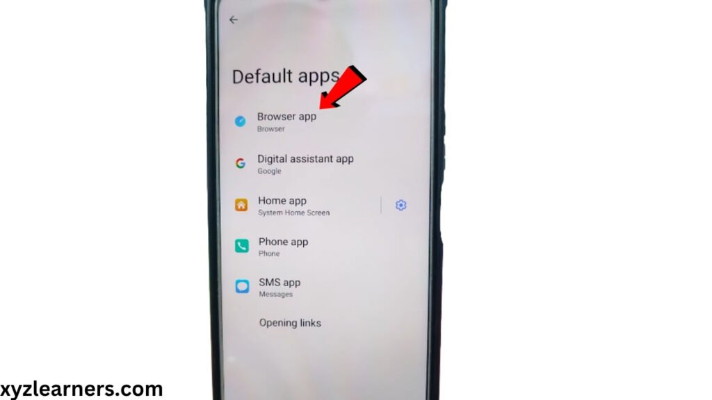how to set default browsers on android