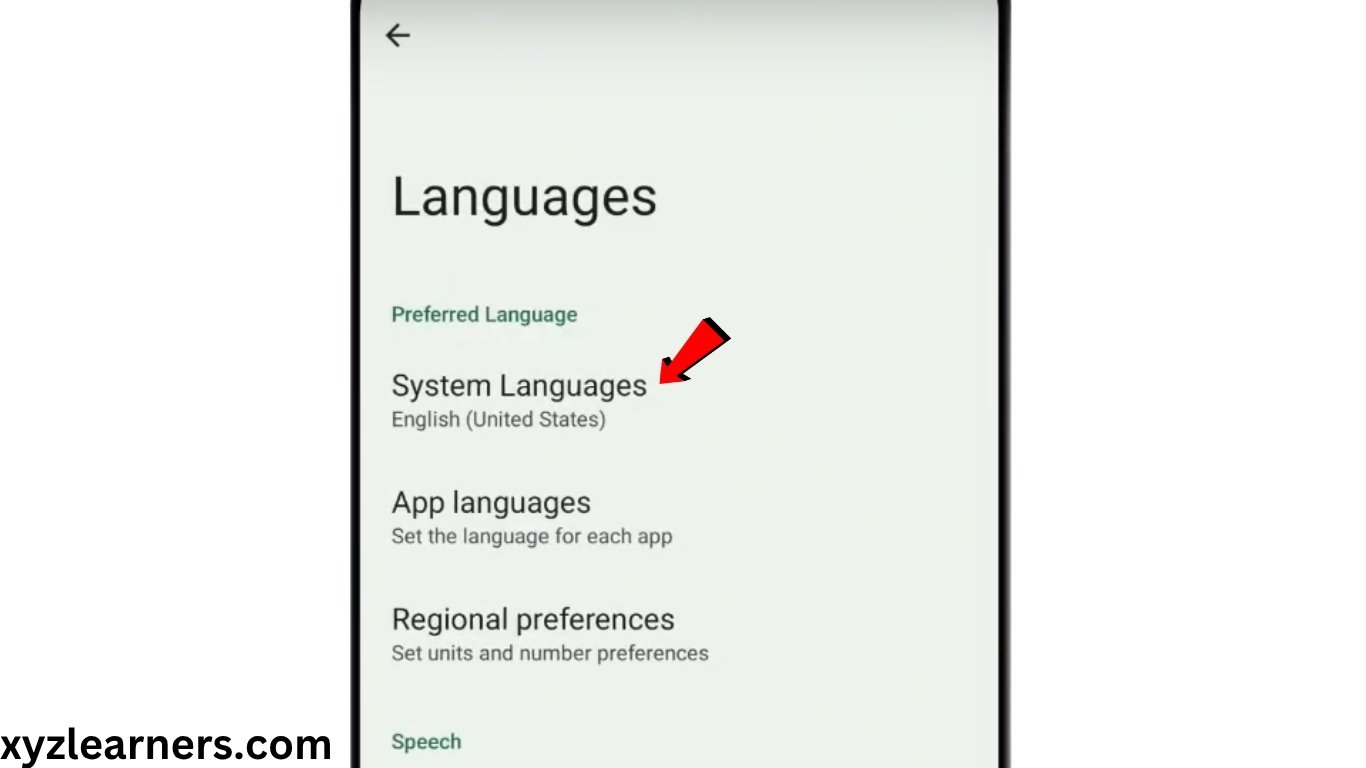 How to switch language on android