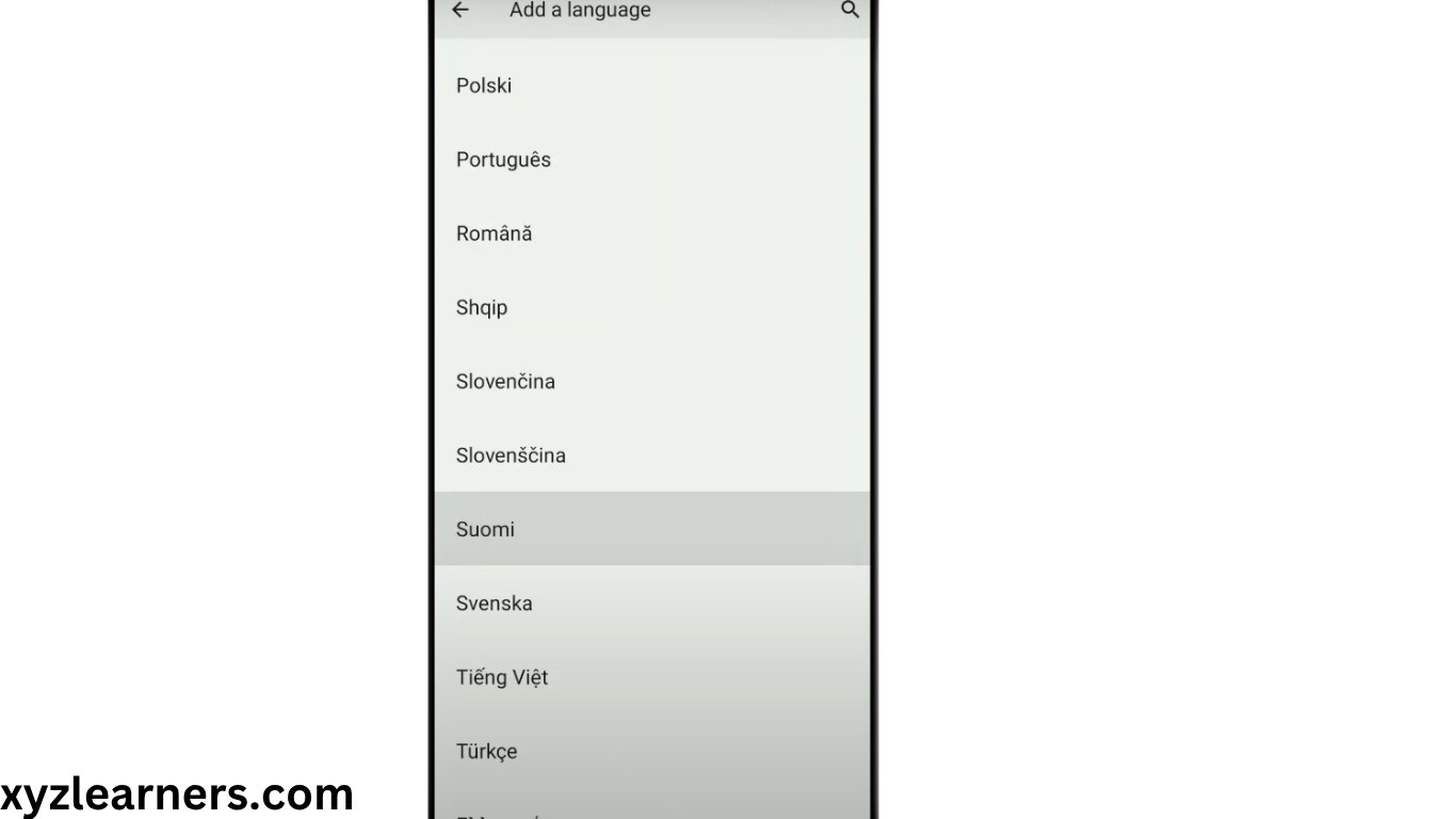 How to set a new language on android phone