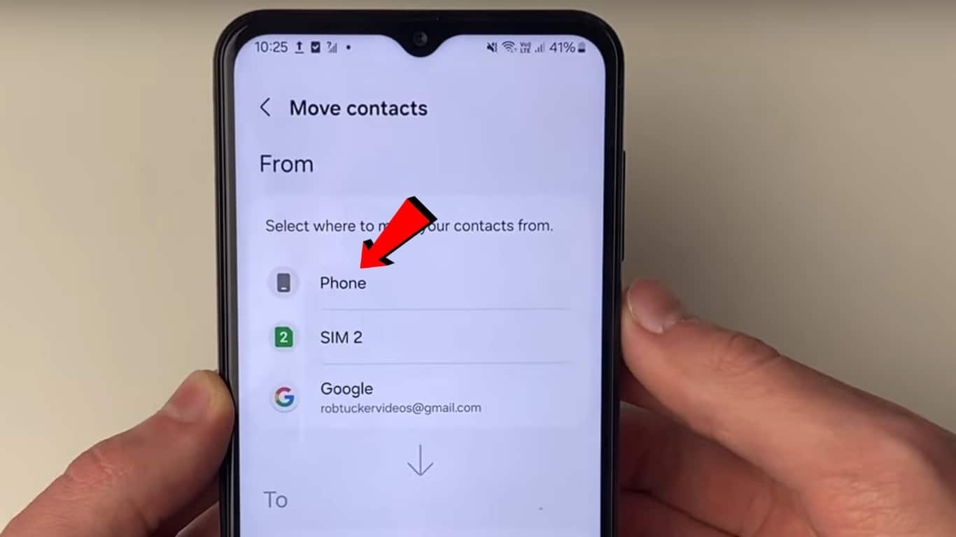 How to move contacts from android to iphone