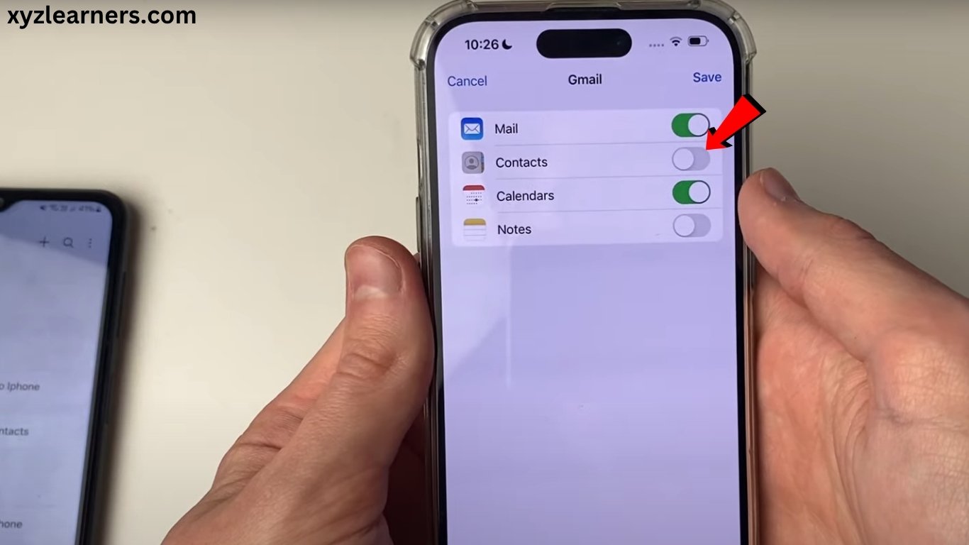 Transferring contacts from android to iphone