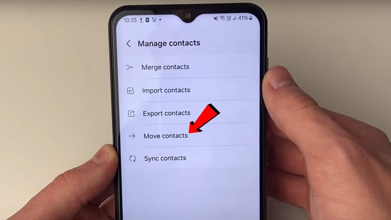 Move contacts from android to iphone