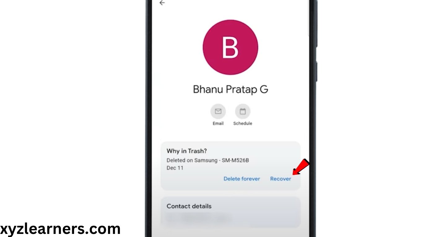 How to recover contacts that i deleted on android
