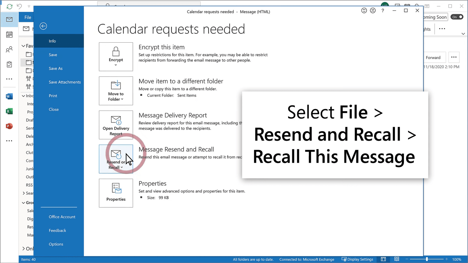 How To Recall Email Outlook