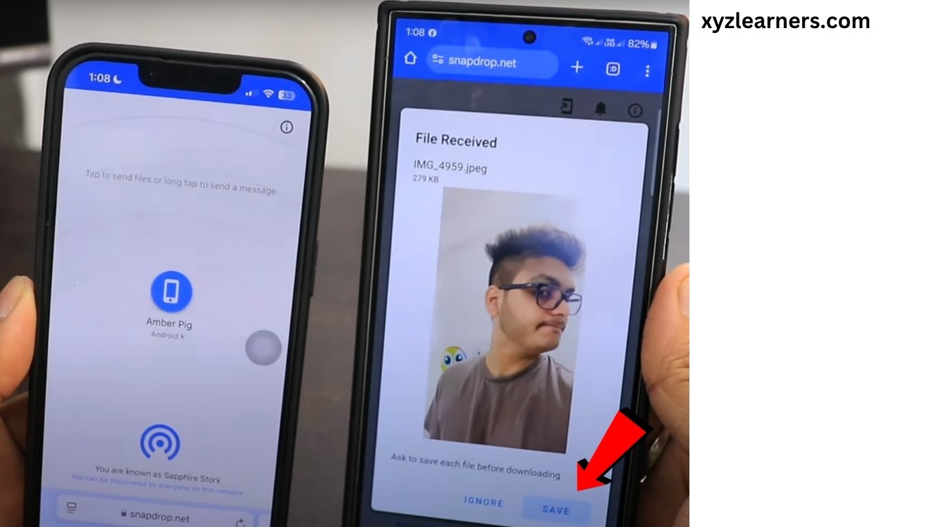 Sending photos from iphone to android