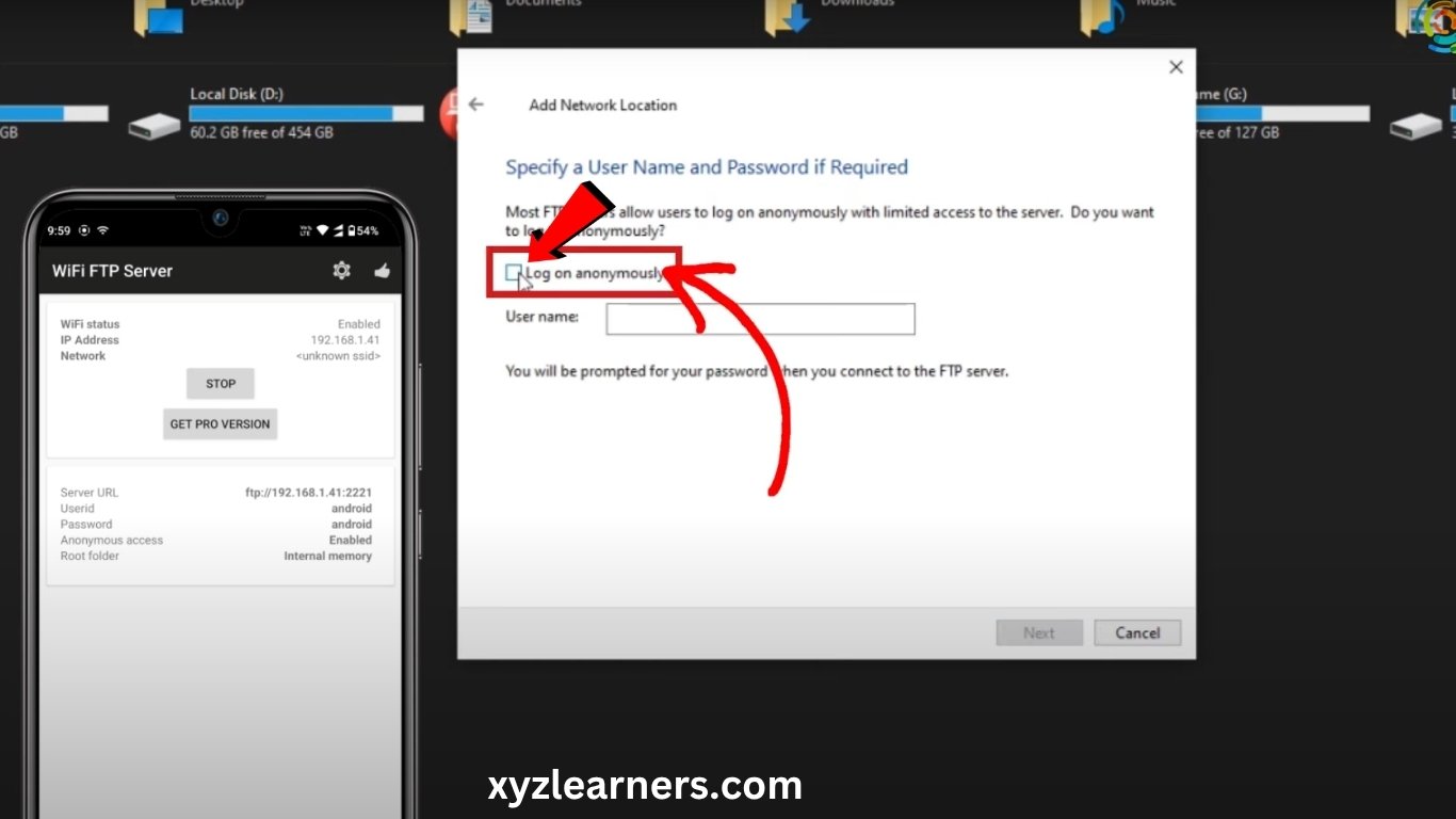 How to share picures to computer from an android device