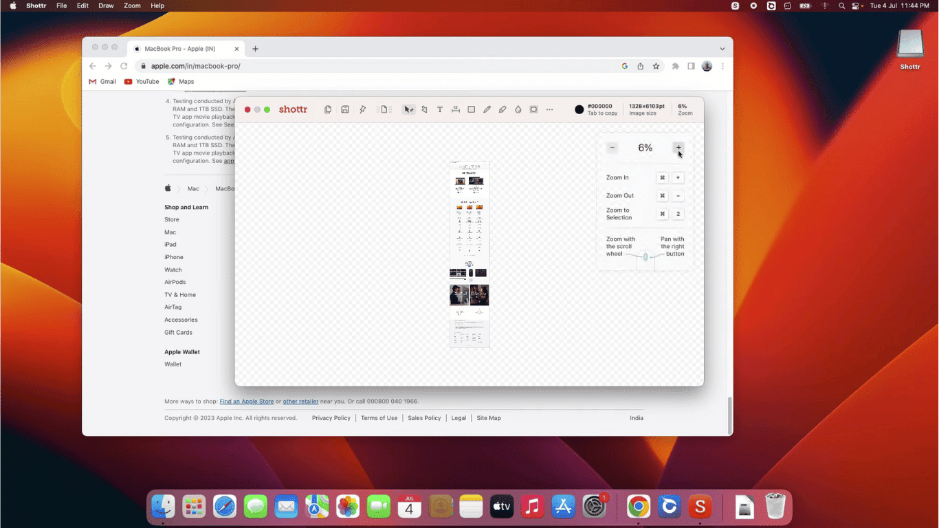How to Take Scrolling Screenshot on MacBook