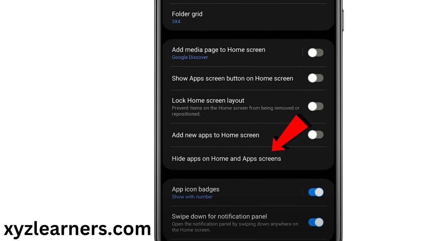 How to see hided apps on android